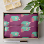 ガーリーなラマEmoji 薄葉紙 (ギフト)