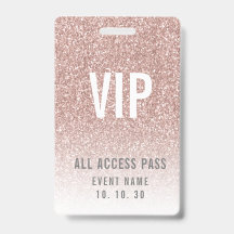 ガーリーなローズピンクのグリッター女性VIPのアクセスのイベント