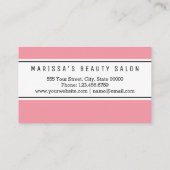 ガーリーなローズピンクのロイヤリティの割引穿孔器 ロイヤリティカード (裏面)