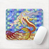 ガーリーな人魚 マウスパッド (マウス)