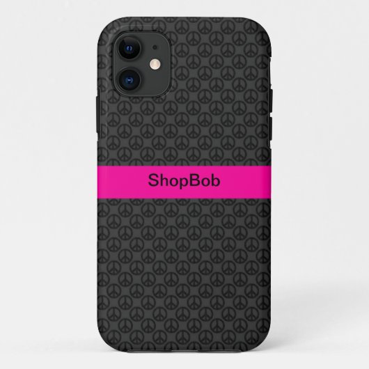 ガーリーな平和パターン Case-Mate iPhoneケース (裏面)