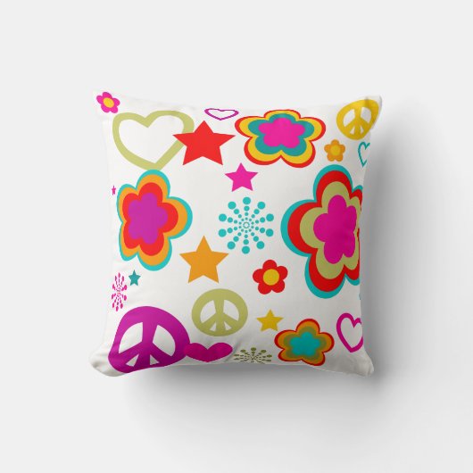 ガーリーな平和愛及びすべて クッション (正面)