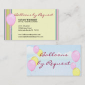 ガーリーな気球の名刺 名刺 (正面/裏面)