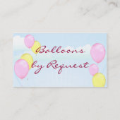 ガーリーな気球の名刺 名刺 (裏面)