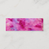 ガーリーな水彩画の名刺 スキニー名刺 (裏面)