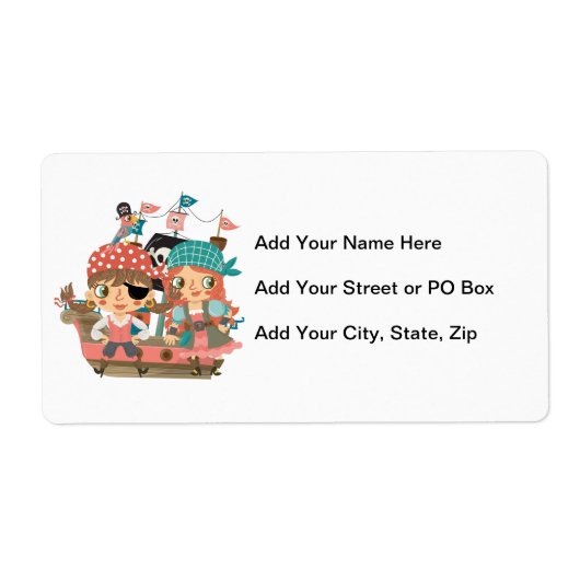 ガーリーな海賊 ラベル (正面)