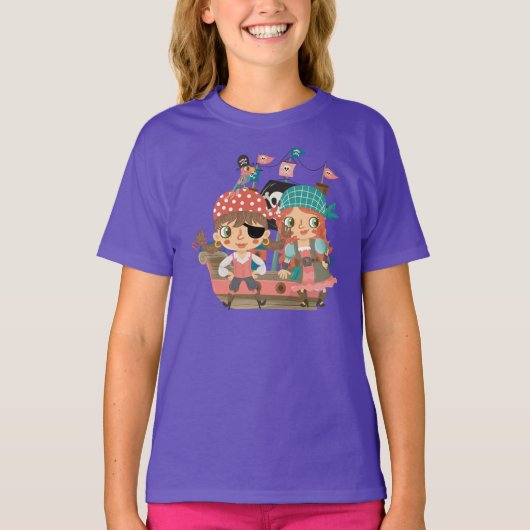 ガーリーな海賊 Tシャツ (正面)