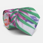 ガーリーな熱帯ハワイの粋で鮮やかな花柄 ネクタイ (ロール)