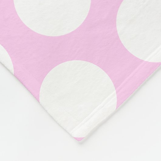 ガーリーな紫色のフクロウの冬の薄紫の水玉模様 フリースブランケット (角)