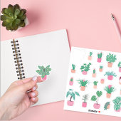 ガーリーな観葉植物ステッカーシート シール
