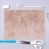 ガーリーな赤面の珊瑚ののどのばら色の金ゴールドのグリッターの大理石 薄葉紙 (クラフト)