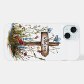 ガーリーな野の花のワイルドワン iPhoneケース (裏面横)