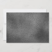 ガーリーな銀製のグリッター|のびっくりパーティの誕生日 招待状 (裏面)