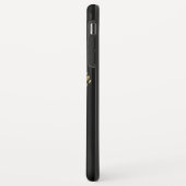 ガーリーな*~*のナマステのはす金ゴールドのグリッターの禅の黒 Case-Mate iPhoneケース (裏面/左)