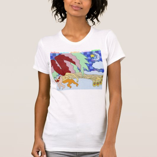 ガーリーな"美しい残り" Tシャツ (正面)