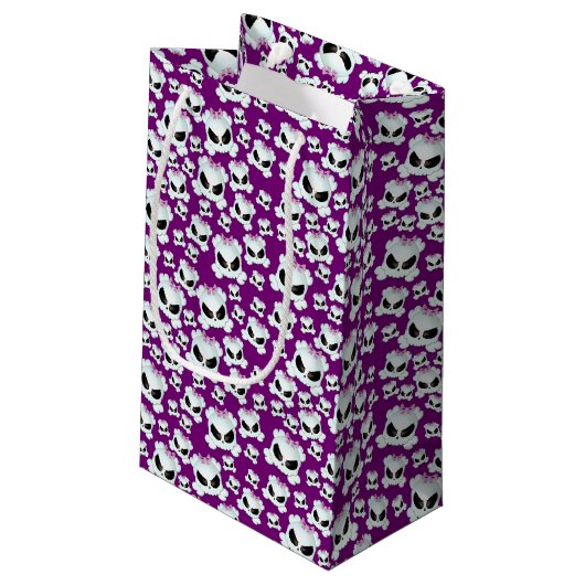 ガーリーなSkullz スモールペーパーバッグ (裏面アングル)