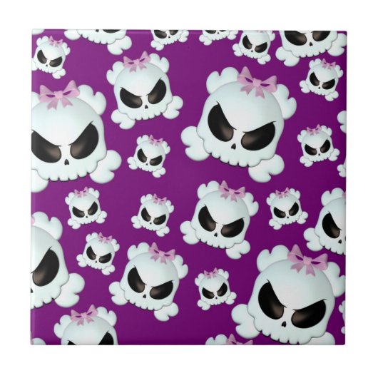 ガーリーなSkullz タイル (正面)