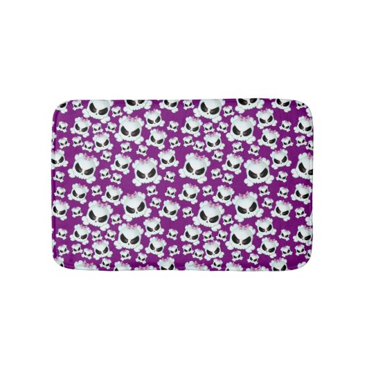 ガーリーなSkullz バスマット (正面)