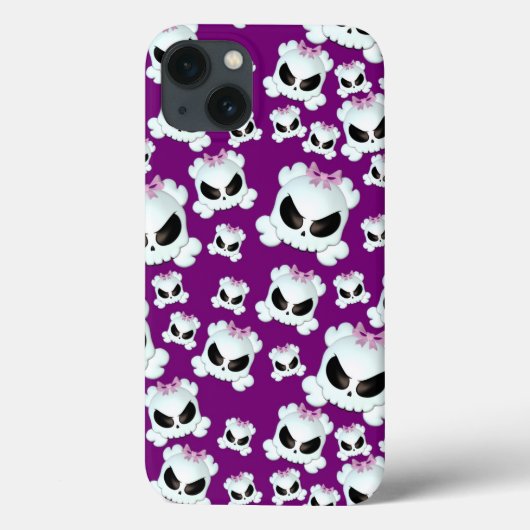 ガーリーなSkullz Case-Mate iPhoneケース (裏面)