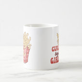 ガーリーの前のカーリー コーヒーマグカップ (中央)