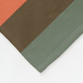 ガーリーはっきりしたRainbow Big Horizontalストライプと名前 フリースブランケット (角)