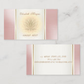 ガーリーエレガントモダントレンディー 名刺 (正面/裏面)