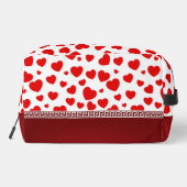 ガーリーエレガント赤いハート名前をカスタムする ドップキット (裏面)