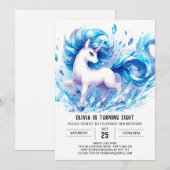 ガーリーカスタム誕生日 招待状 (正面/裏面)