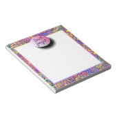 ガーリーカラフルお尻ドードレスファンタジードー忘れド ノートパッド (アングル)