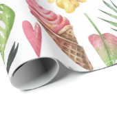 ガーリーカラフルビーチリラックス ラッピングペーパー (ロールコーナー)