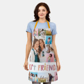 ガーリーカラフル16枚最高のの友人モダンシンプル エプロン (着用した状態)