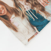 ガーリーカラフル20写真最高の友人モダンシンプル フリースブランケット (角)