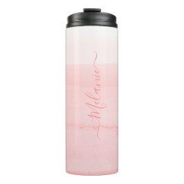 ガーリーグラデーションカスタムバラモノグラムの タンブラー