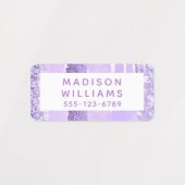 ガーリーグリッターシッモダンクパーソナライズされた服 ラベル (デザイン1)