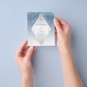 ガーリーグリッタースパークルスこうもりMITVAH招待状 チラシ (手)