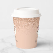 ガーリーグリッタースパーモダンクル40歳の誕生日パーティー 紙コップ (左)