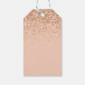 ガーリーグリッタースモダンパークル18th birthday party ギフトタグ (裏面)