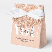 ガーリーグリッタースモダンパークル21歳のパーティー フェイバーボックス (正面サイド)