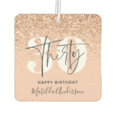 ガーリーグリッタースモダンパークル30歳 カーエアーフレッシュナー (裏面)