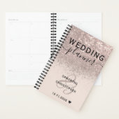 ガーリーグリッターバラ金ゴールドウェディングプランナー プランナー手帳 (ディスプレー)