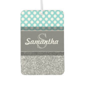 ガーリーグリッタープリントパターカスタムン（モノグラム） カーエアーフレッシュナー (正面)