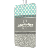 ガーリーグリッタープリントパターカスタムン（モノグラム） カーエアーフレッシュナー (左)