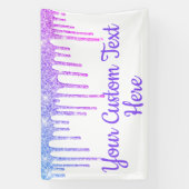 ガーリーグリッター誕生日パーティーフォトブース楽しい小道具 横断幕 (縦)