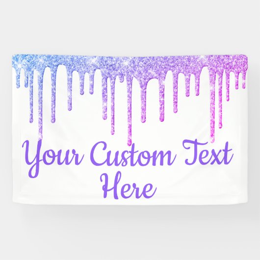 ガーリーグリッター誕生日パーティー写真ブースおもしろいプロップ 横断幕 (横)