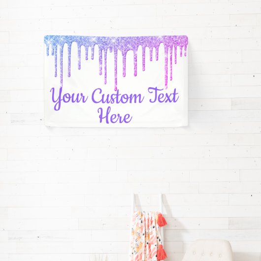 ガーリーグリッター誕生日パーティー写真ブースおもしろいプロップ 横断幕 (インサイチュ)