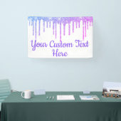 ガーリーグリッター誕生日パーティー写真ブースおもしろいプロップ 横断幕 (トレードショー)