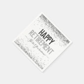 ガーリーグリッター退職パーティー スタンダードカクテルナプキン (角)