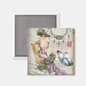 ガーリーシャンデリアビクトリアンヴィンテージ マグネット (正面/裏面)