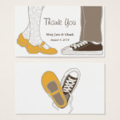 ガーリーシューズ&スニ図解入りの、写真付きのア結婚ズ (正面&裏面)