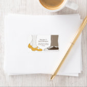 ガーリーシューズ&スニ図解入りの、写真付きのア結婚ズ ラベル (インサイチュ)